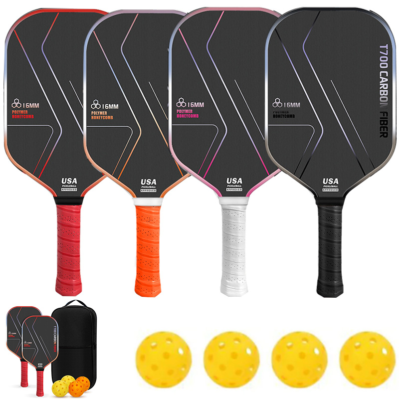 Crepe Pan Carbon - Raket Pickleball Serat Karbon Populer T700
