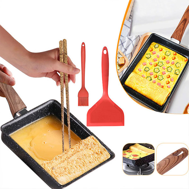 Cast Iron Corn - Tamagoyaki panci omelet Jepang anti lengket,