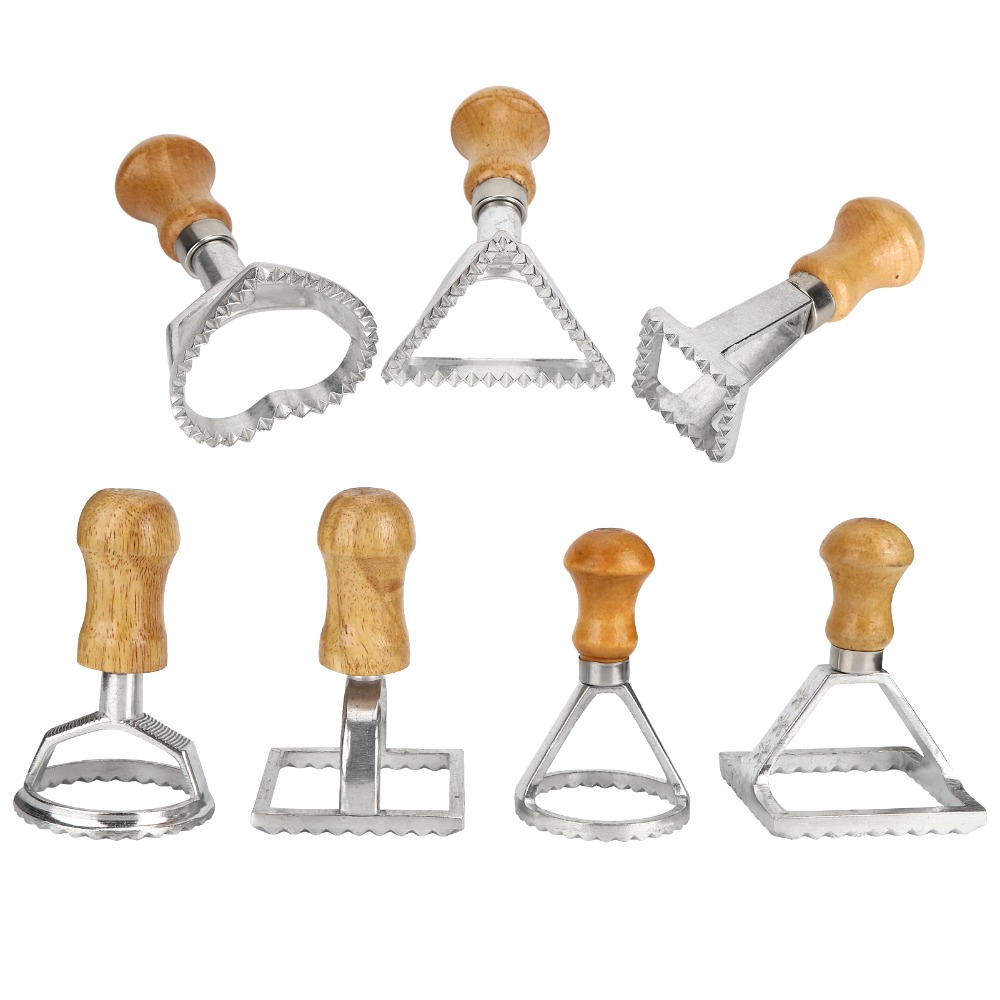 Dumpling Press Set - 7PCS Set Pemotong Ravioli Individual Berbahan