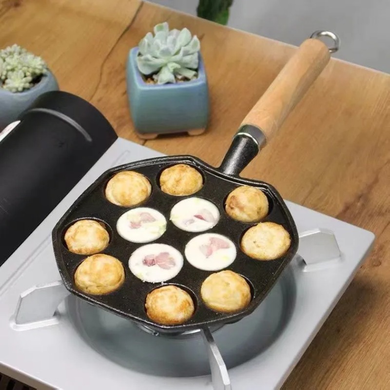 Baking Takoyaki panci hadiah 1 - Cast Iron Corn ulasan dan harga