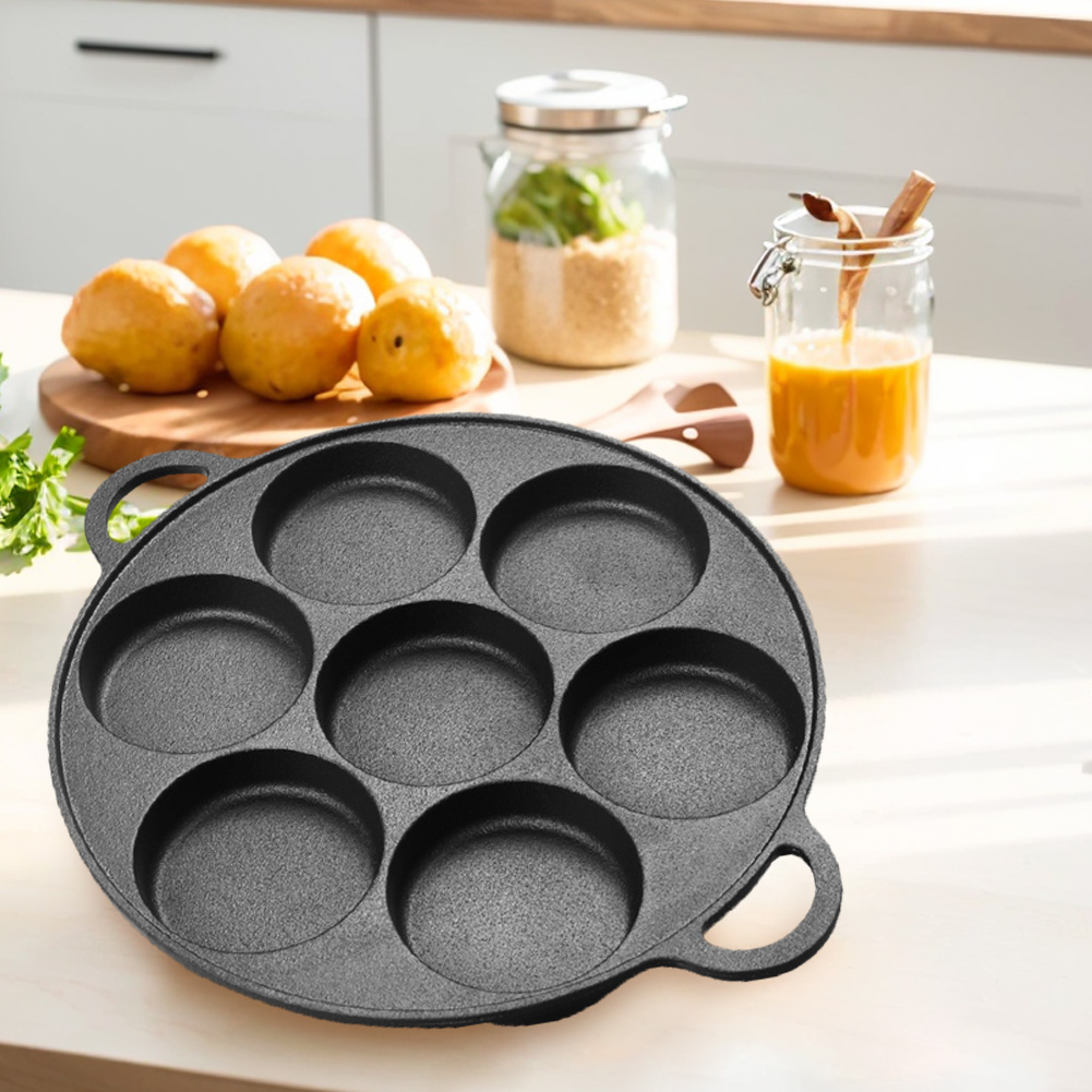 Wajan Penggorengan 7 Lubang Be - Cast Iron Corn ulasan dan harga