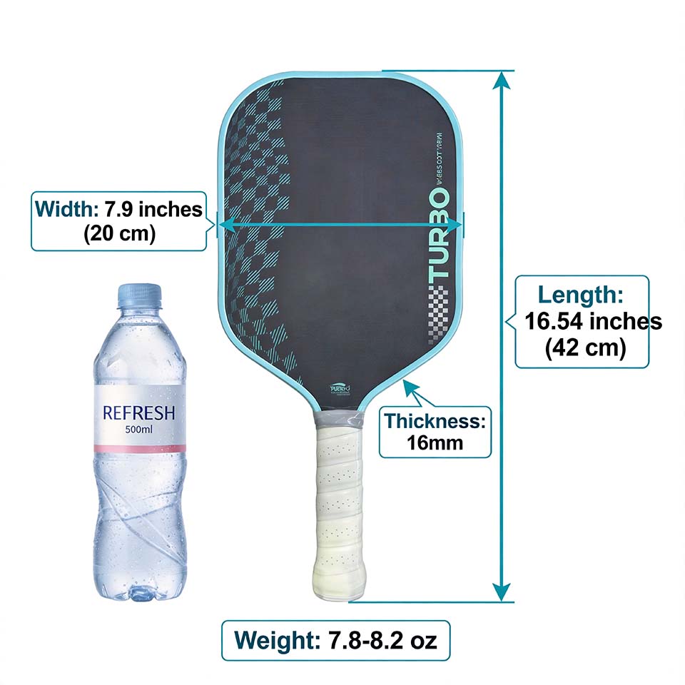 Raket Pickleball Serat Karbon  - Crepe Pan Carbon ulasan dan harga