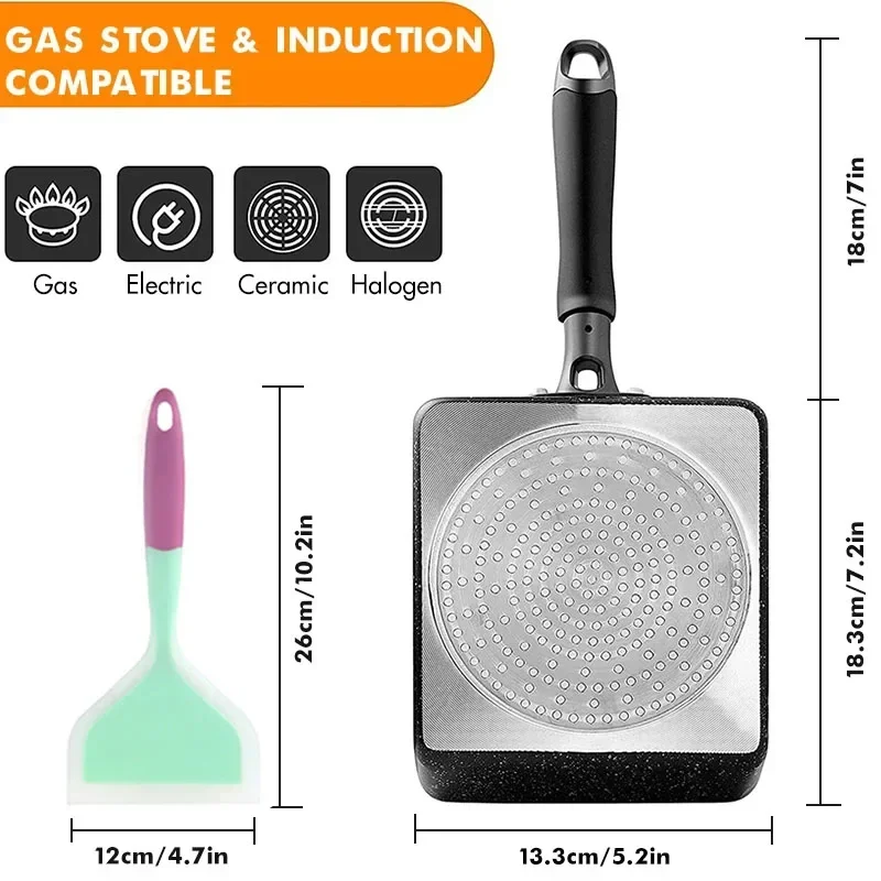 Panci omelet Jepang/panci Tama - Egg Waffle Pan ulasan dan harga